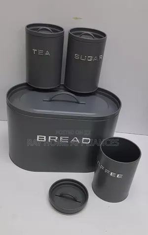 Bini ya Kuhifadhia Mkate na Seti ya Vyombo 3