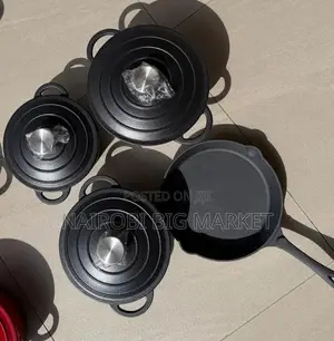 Seti ya Vyombo vya Kupikia vya Enamel Cast Iron (pcs 7)