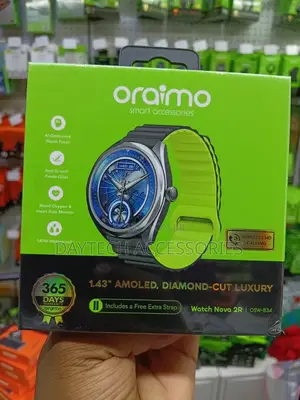 Oraimo Watch Nova 2R (OSW-834) - Saa Mahiri na Onyesho la AMOLED