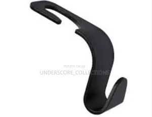 4 Generic Black Car Seat Headrest Hooks