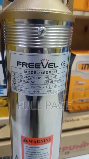 Freevel 0.5HP Submersible Water Pump