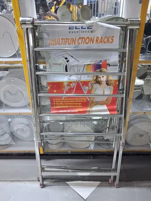 Metallic Heavy-Duty Drying Rack - Multifunctional