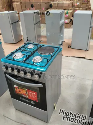 Volsmart 60x60 Standing Cooker - 3 Gas + 1 Umeme