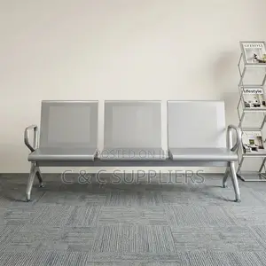 3-Seater Non-Padded Bench with Armrest