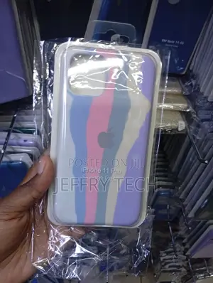 Kifaa cha Kesi cha Silicone cha Pastel Gradient kwa Apple iPhone 11 Pro