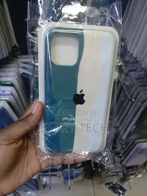 Kanga ya Silicone ya Rangi-Block Wavy Rainbow kwa iPhone Pro