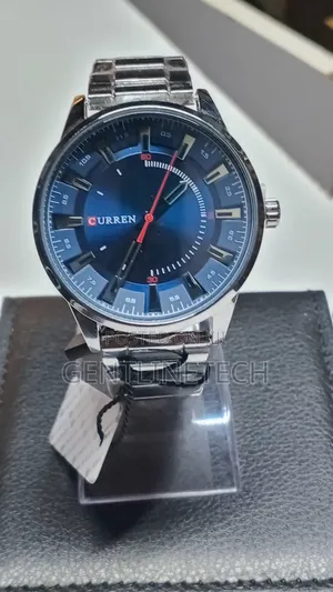 Curren M8406 Saa za Wanaume - Blue Dial, Silver Strap