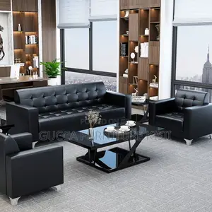 5-Seater Office Leather Sofa