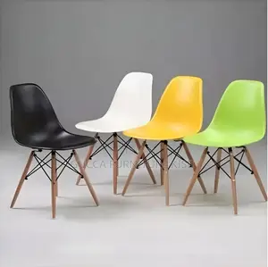 Eames Style Wooden Leg Chair