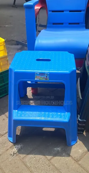 Blue Plastic Step Stool