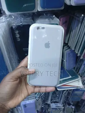 White Silicone Protective Back Case for Legacy Apple iPhones