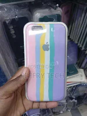 Pastel Striped Silicone Case for Apple iPhone 6s