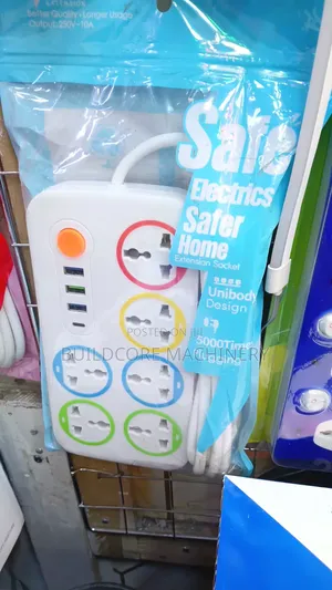6-Way Universal Extension Socket with USB & Type-C