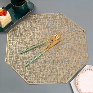 Gold & Silver Non-Woven Table Mats (6 PCS)