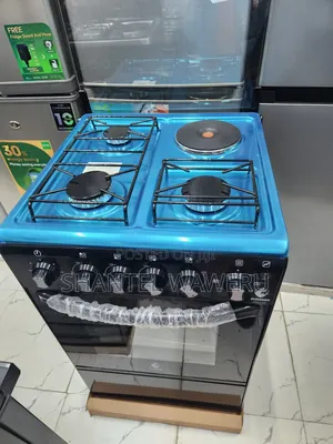 Jiko la Euroken Nyeusi Gesi 3 + Umeme 1