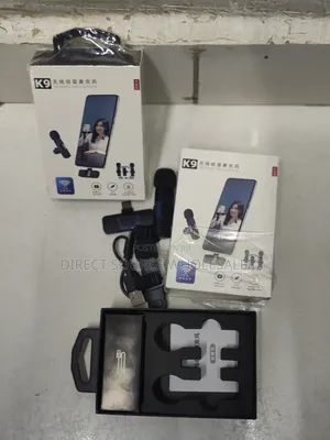 K9 Kipaza Sauti cha Wireless Clip-on Lavalier kwa Live Streaming