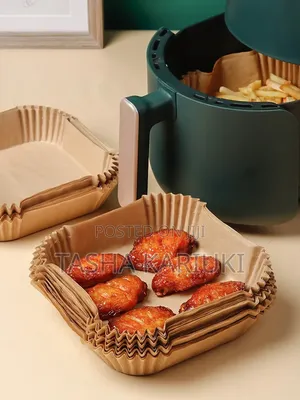 50pcs Air Fryer Parchment Liners - Square & Round