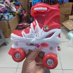 Kids Quad Roller Skates - Red, Brand New
