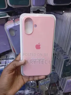 Kifuniko cha Silicone cha Apple kwa iPhone 16 Plus (Feki)