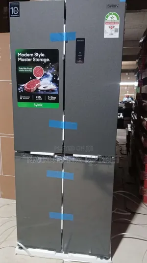 Syinix 421L Fridge Milango 4 ya Kioo