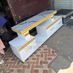 Stendi ya TV Nyeupe ya Kifahari