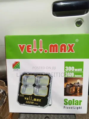 Taa ya Jua ya VellMax 300W 2400LM IP66 kwa Usalama wa Nje