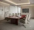 Executive Red Boardroom Table - 2400mm - 2