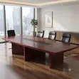 Executive Red Boardroom Table - 2400mm - 5