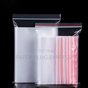 Mifuko 25 ya Ziplock Isiyo na Rangi Inayofungika Tena 20x30cm