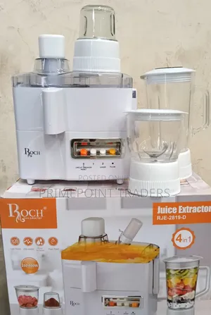 Roch 4-in-1 Food Processor - Kusaga, Kuchanganya, Kukamua, Kusukuma