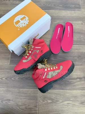 Timberland Supreme New York Yankees Field Boot Nyekundu