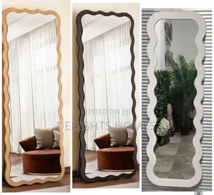 Modern Wavy Full-Length Standing Mirror 40x150cm