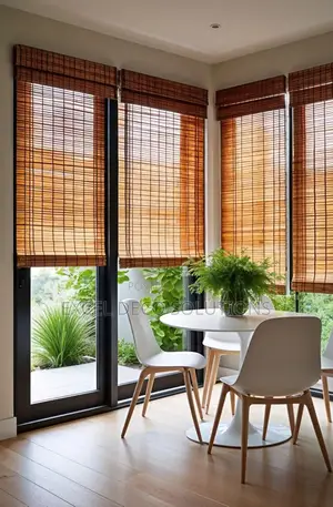 Bamboo Balcony Blinds - Natural Texture