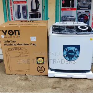 Mashine ya Kufulia ya Von 13Kg Twin Tub Semi-Automatic