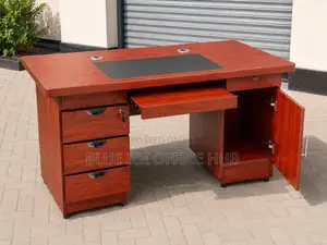 Executive Mahogany Office Desk with Drawers