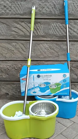 Heavy-Duty Metallic Spin Mop - Mpya Kabisa