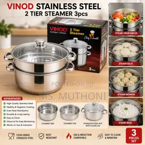 Vinod Stainless Steel 24cm 2-Tier Steamer