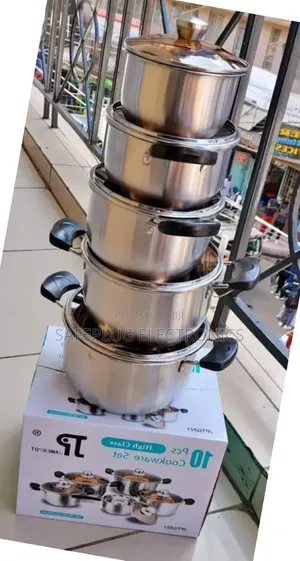 JP Seti ya Vyombo vya Jikoni vya Chuma cha Pua 10