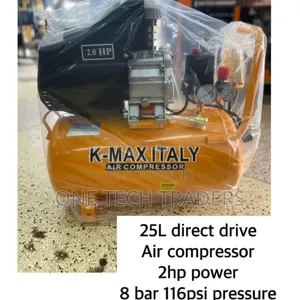 25 Litre Direct Drive Air Compressor, 2HP, 8 Bar 116 PSI