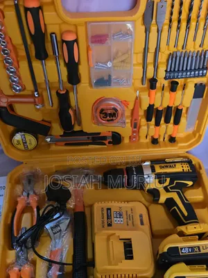 Seti ya DeWalt 48V Cordless Drill yenye Metal Chuck