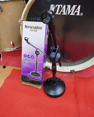Newnabie Short Boom Mic Stand for Bass Drums, Amps, Podcasting