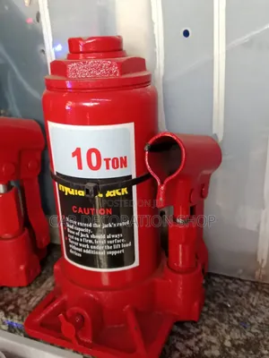Jeki ya Chupa ya Tani 10 Nzito ya Hydraulic Nyekundu ya Chuma