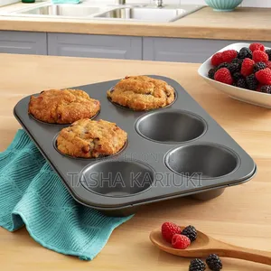 6-Hole Nonstick Cupcake Mould