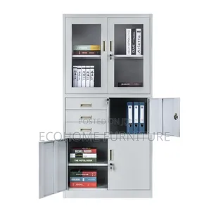 EcoHome Office Filing Cabinet with Lockable Drawers & Safe