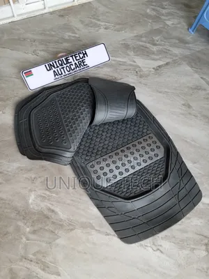 5-Piece Car Floor Mats with Silver Patch
