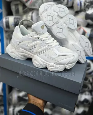 New Balance 9060 'Triple White' Sneakers