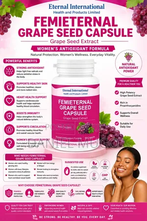 Vidonge vya Grape Seed Extract - Antioxidant kwa Wanawake