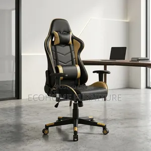 Ergonomic Gaming Chair Black Gold
