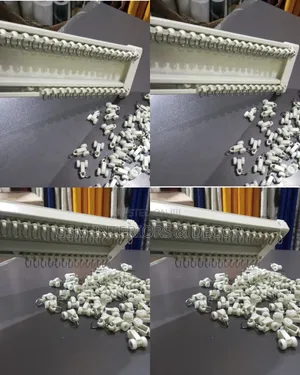 Aluminium Double Curtain Rails with Stopper Endings