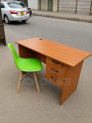 Plastic Chair & MDF Study Desk Set - Brand New